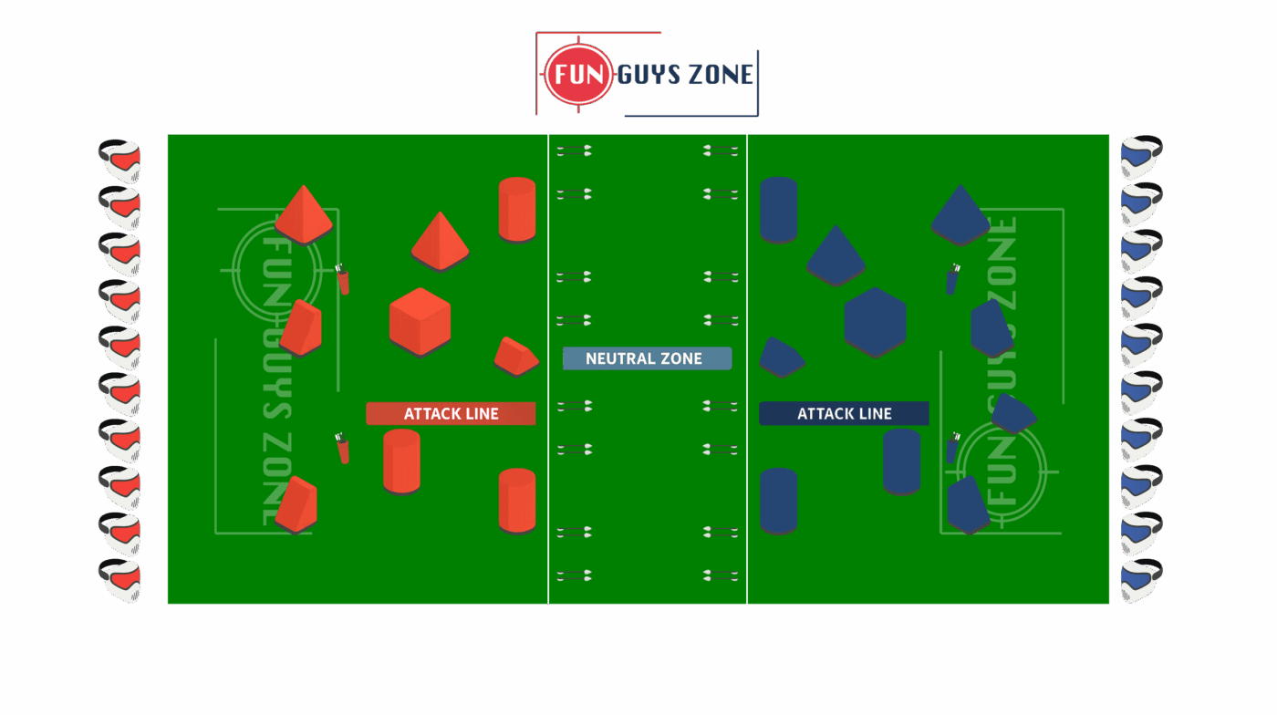 fun guy zone field water tag